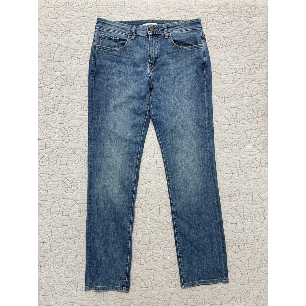Warp + Weft ORD Chicago Jeans Blue Straight Leg Stretch / Mens 30x34